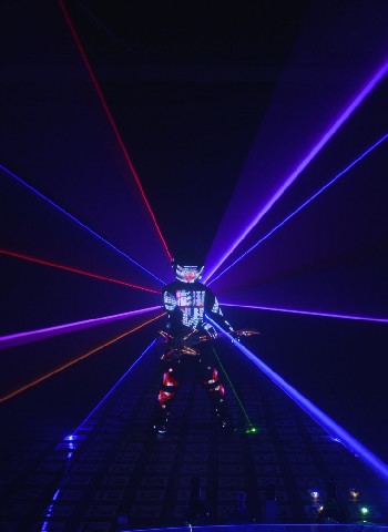 Hyperpixel Guitarist Laser Drone Interactive